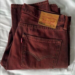 Levi's 501CT 32x32 Men's Red Jeans